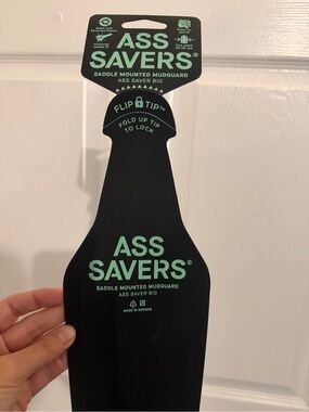 Ass Savers Black Saddle-Mounted Mudguard -